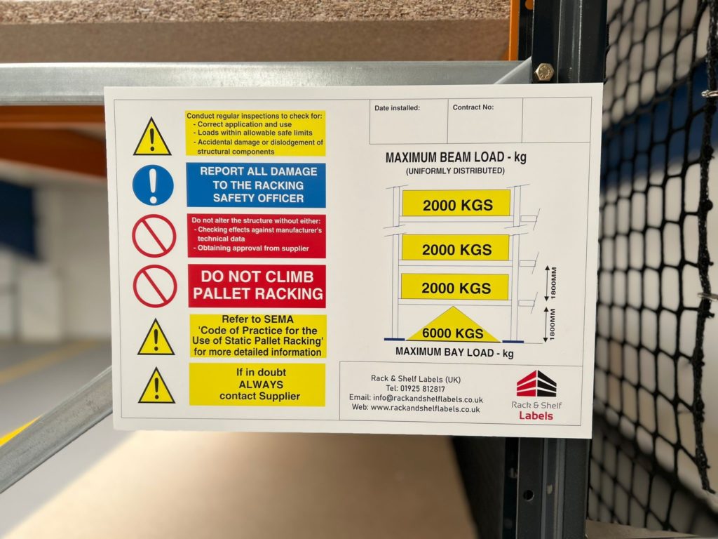 Warehouse Signs | Bespoke Warehouse Signage | Rack & Shelf UK | Rack ...